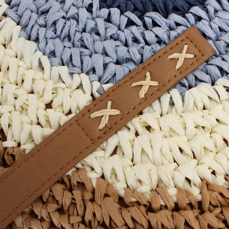 Straw Beach Bag for Women Summer Woven Tote Bag Rattan Handbag Hobo Bohemian Vacation Bags - Image 4