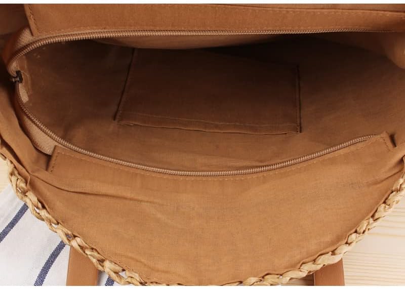 Straw Beach Bag for Women Summer Woven Tote Bag Rattan Handbag Hobo Bohemian Vacation Bags - Image 5