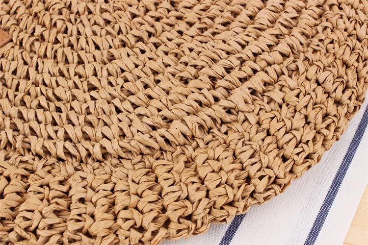 Straw Beach Bag for Women Summer Woven Tote Bag Rattan Handbag Shoulder Bag Hobo Bohemian - Image 5