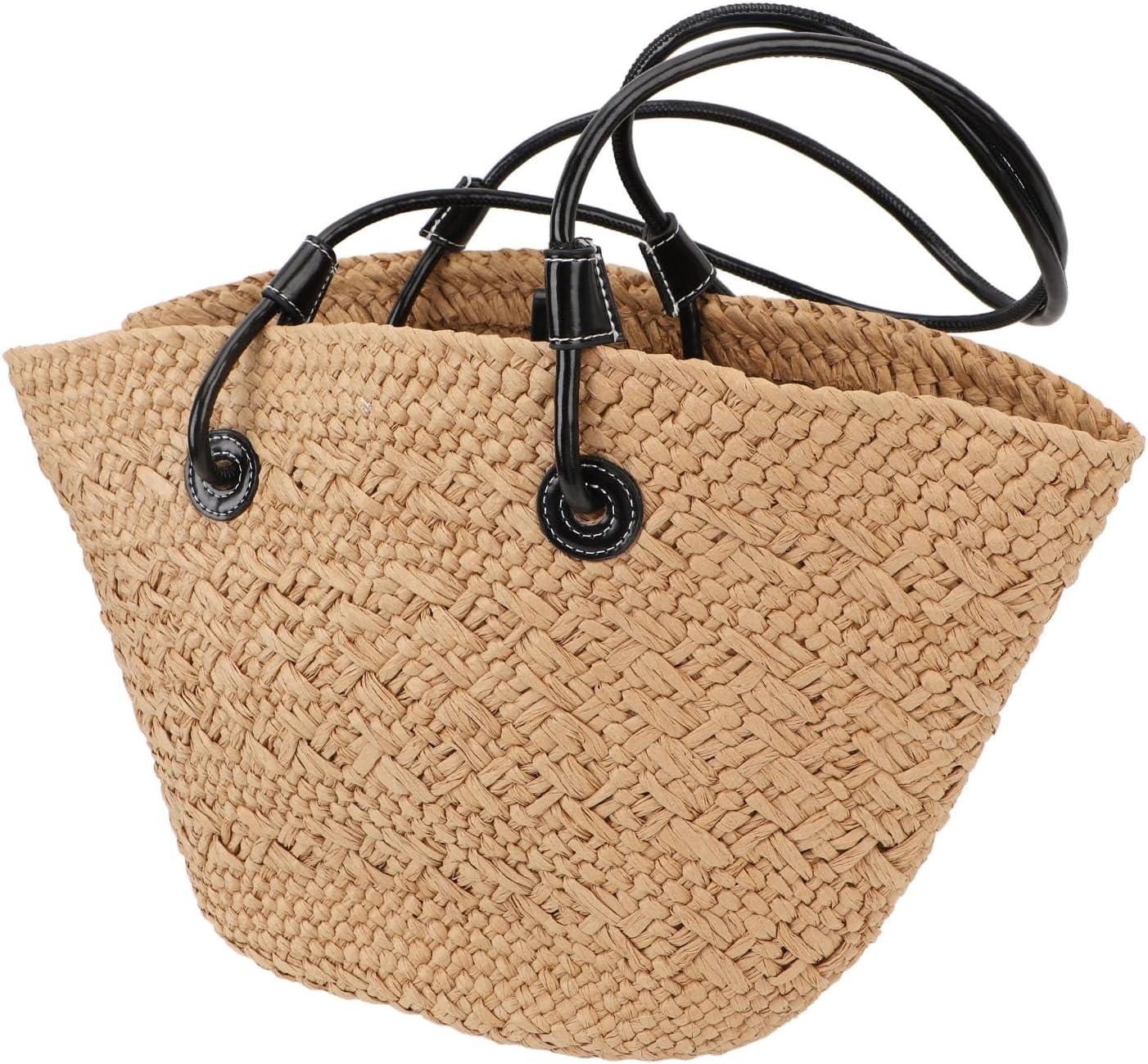 Straw Woven Beach Bag, Stylish Large Capacity Shoulder Bag, Handmade Weaving Handbags, Straw Bags, Tote Bags for Outdoor Shopping, Design for Summer Beach Resort Travel