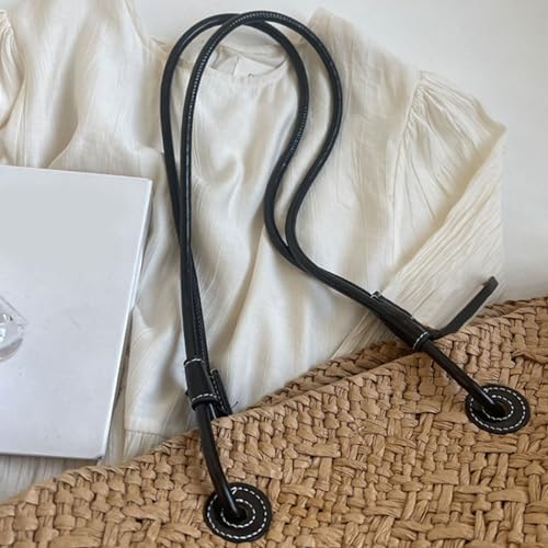 Straw Woven Beach Bag, Stylish Large Capacity Shoulder Bag, Handmade Weaving Handbags, Straw Bags, Tote Bags for Outdoor Shopping, Design for Summer Beach Resort Travel - Image 7