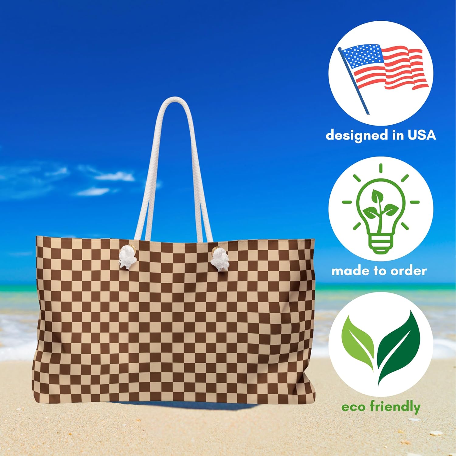 Summer Beach Bag Vacation Travel Tote Bag Reusable Bag for Pool Picnic Shopping Bag Gift - Image 5