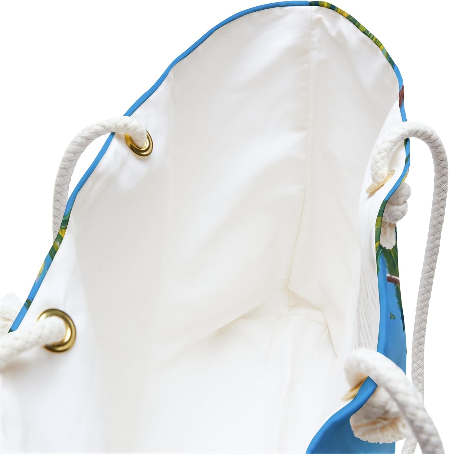 Tropical Bungalow Oil Painting Print Oversized Shopping Bag Summer Beach Bag Vacation Travel Tote Reusable Bag Pool Bag Gift - Image 5