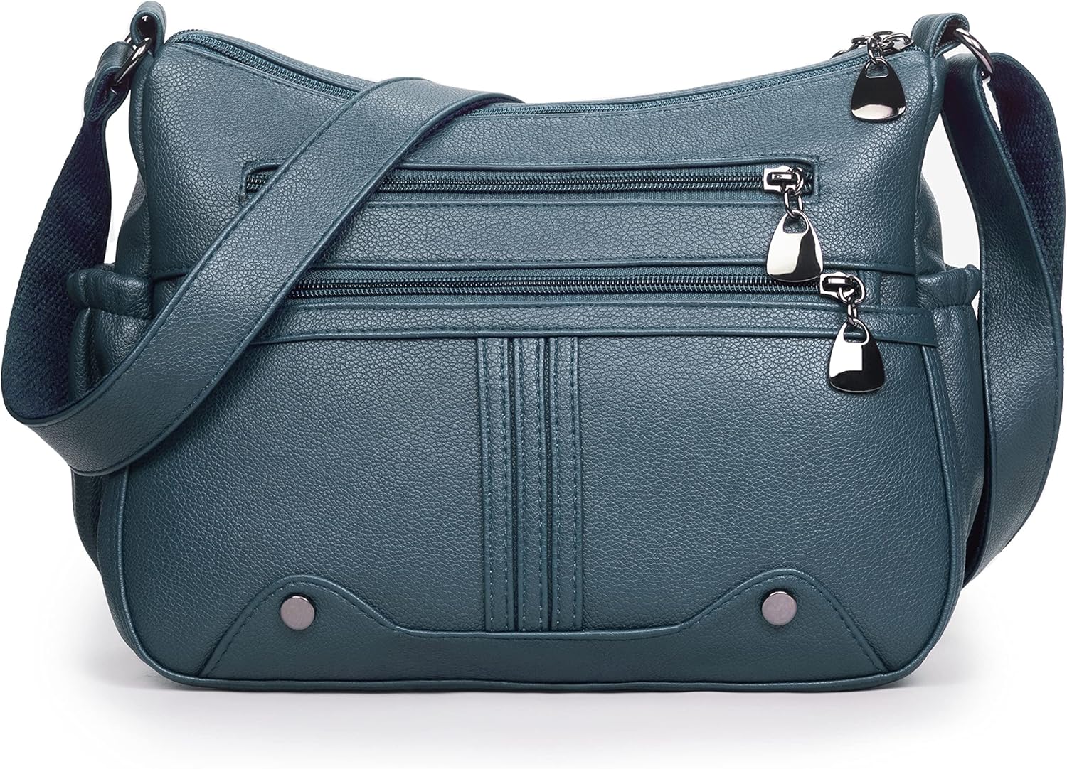 Women Soft PU Leather Shoulder Handbag Multi Pocket Crossbody Bag Ladies Medium Roomy Purses Fashion Tote Top Handle Satchel - Image 11