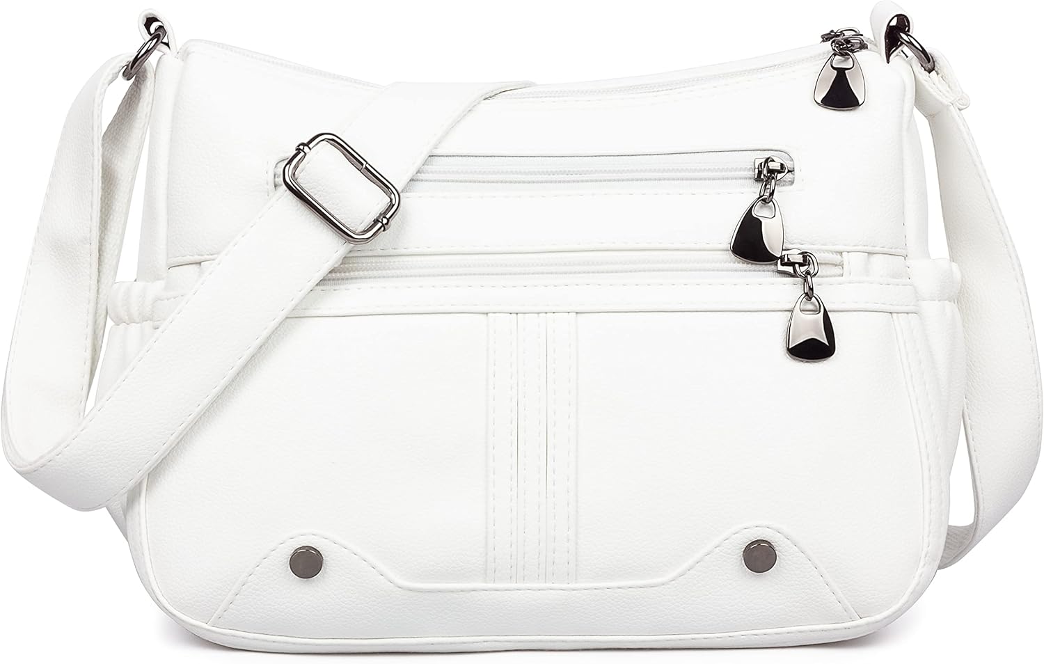 Women Soft PU Leather Shoulder Handbag Multi Pocket Crossbody Bag Ladies Medium Roomy Purses Fashion Tote Top Handle Satchel - Image 14