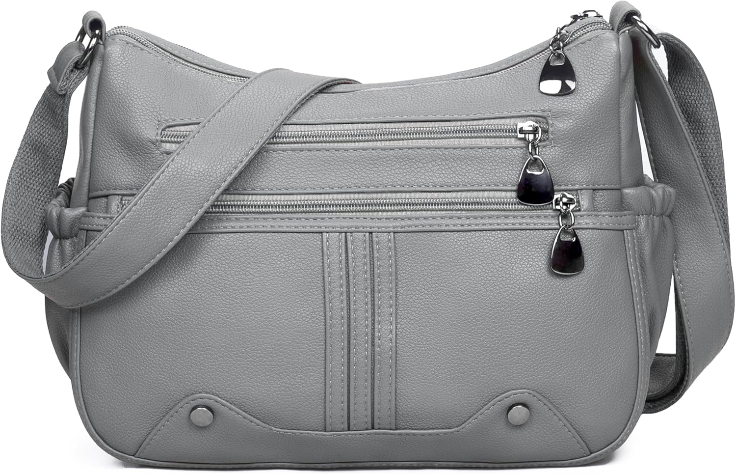 Women Soft PU Leather Shoulder Handbag Multi Pocket Crossbody Bag Ladies Medium Roomy Purses Fashion Tote Top Handle Satchel - Image 12