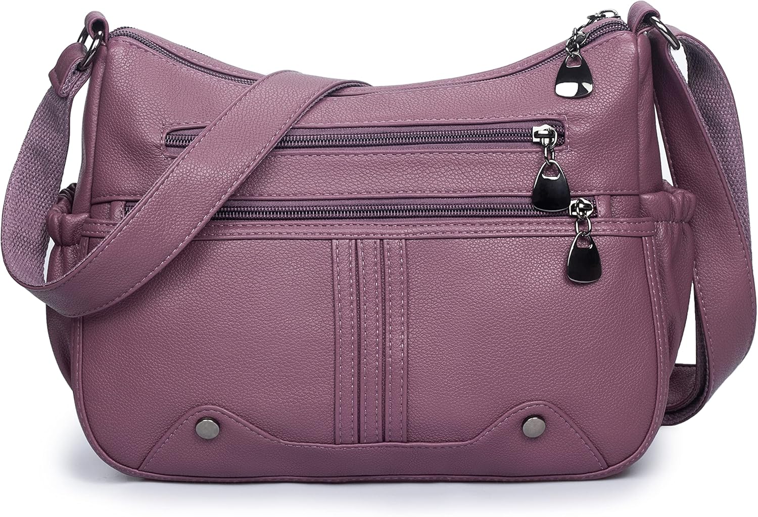 Women Soft PU Leather Shoulder Handbag Multi Pocket Crossbody Bag Ladies Medium Roomy Purses Fashion Tote Top Handle Satchel - Image 10