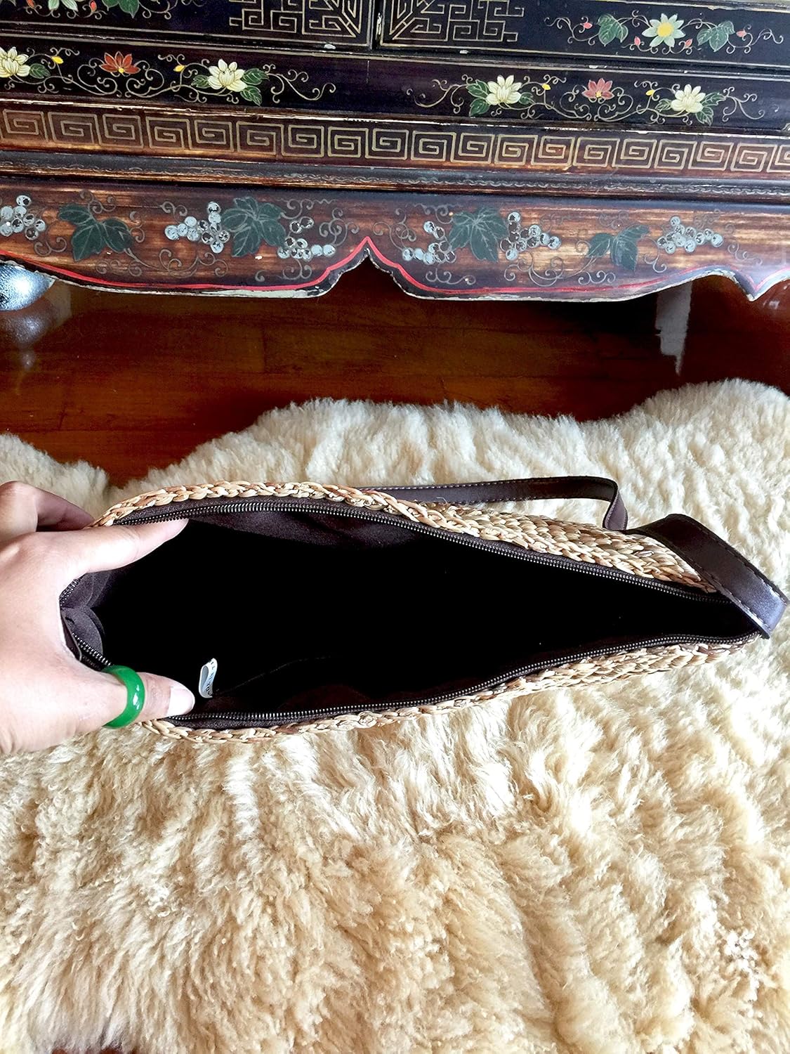 X Large Straw Bag, Crossbody Straw Bag, Straw Beach Bag,Handwoven Straw Tote Bag,Handwoven Straw Shoulder Bag Purse,Shoulder Straw Bag,Summer Straw Tote Bag - Image 4