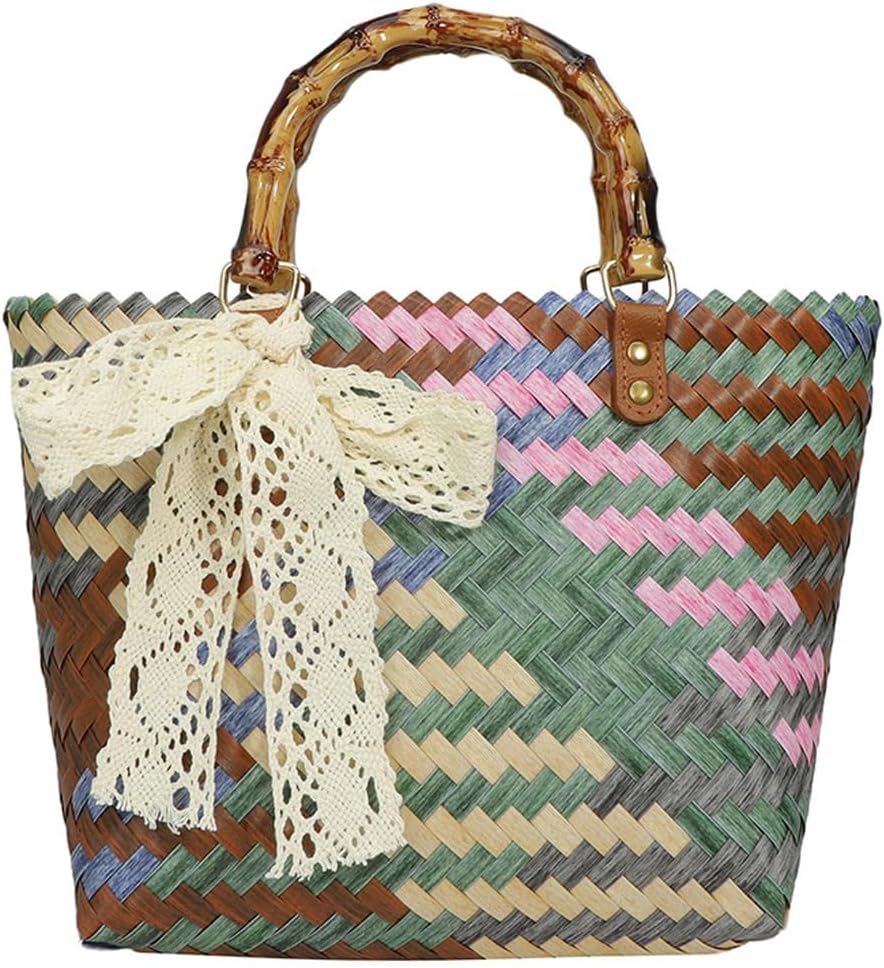 YY GEWETAO Handwoven Super Tote Bag for Women | Beach Bag Waterproof | Summer Beach, Pool, and Travel Handbag - Image 4